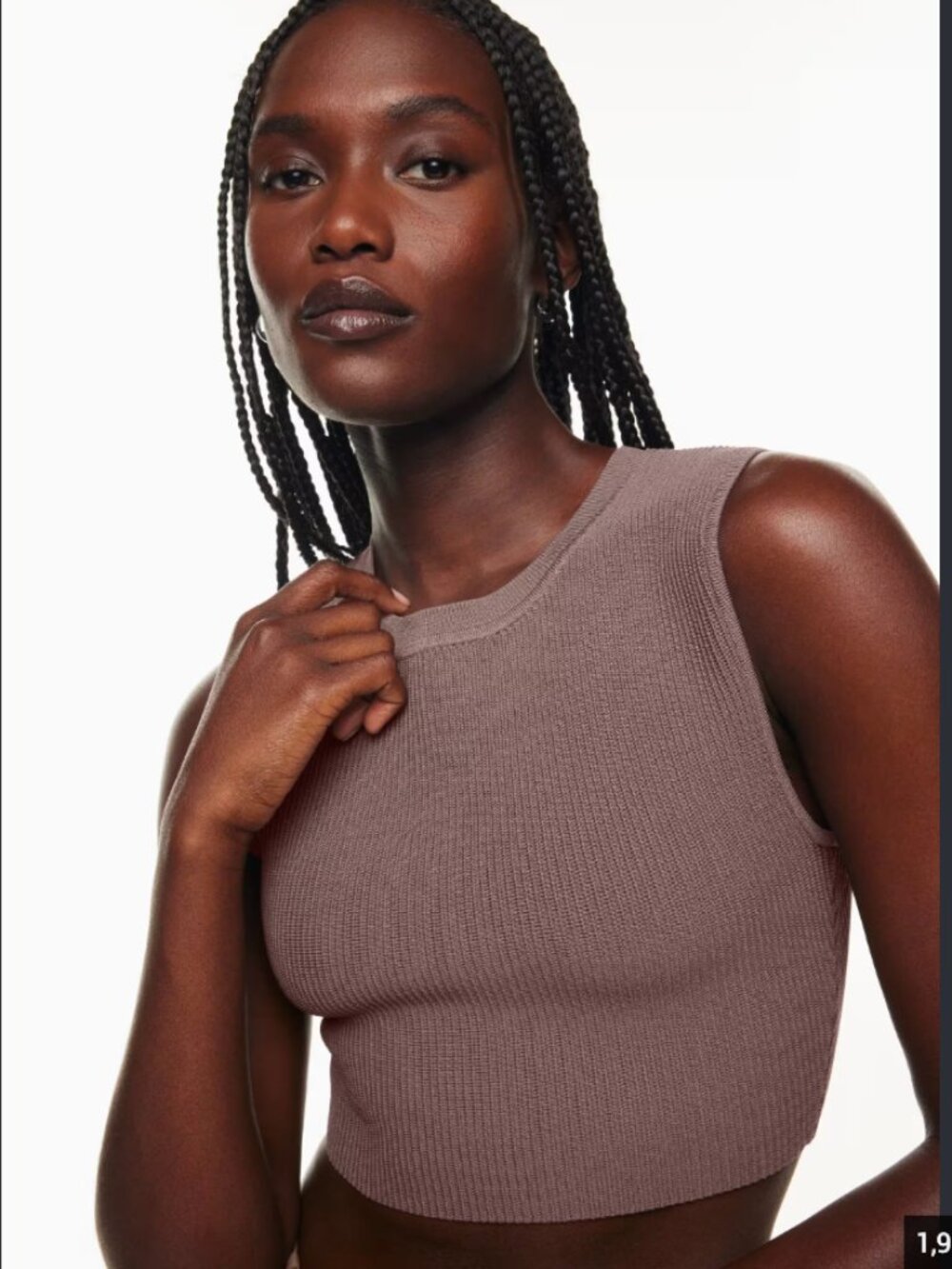 Aritzia | Babaton Sculpt Knit Muscle Cropped Tank